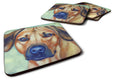 Rhodesian Ridgeback Foam Coasters Set of 4 Cup Coasters for Indoor Outdoor, Tabletop Protection, Anti Slip, Mouse pad Material