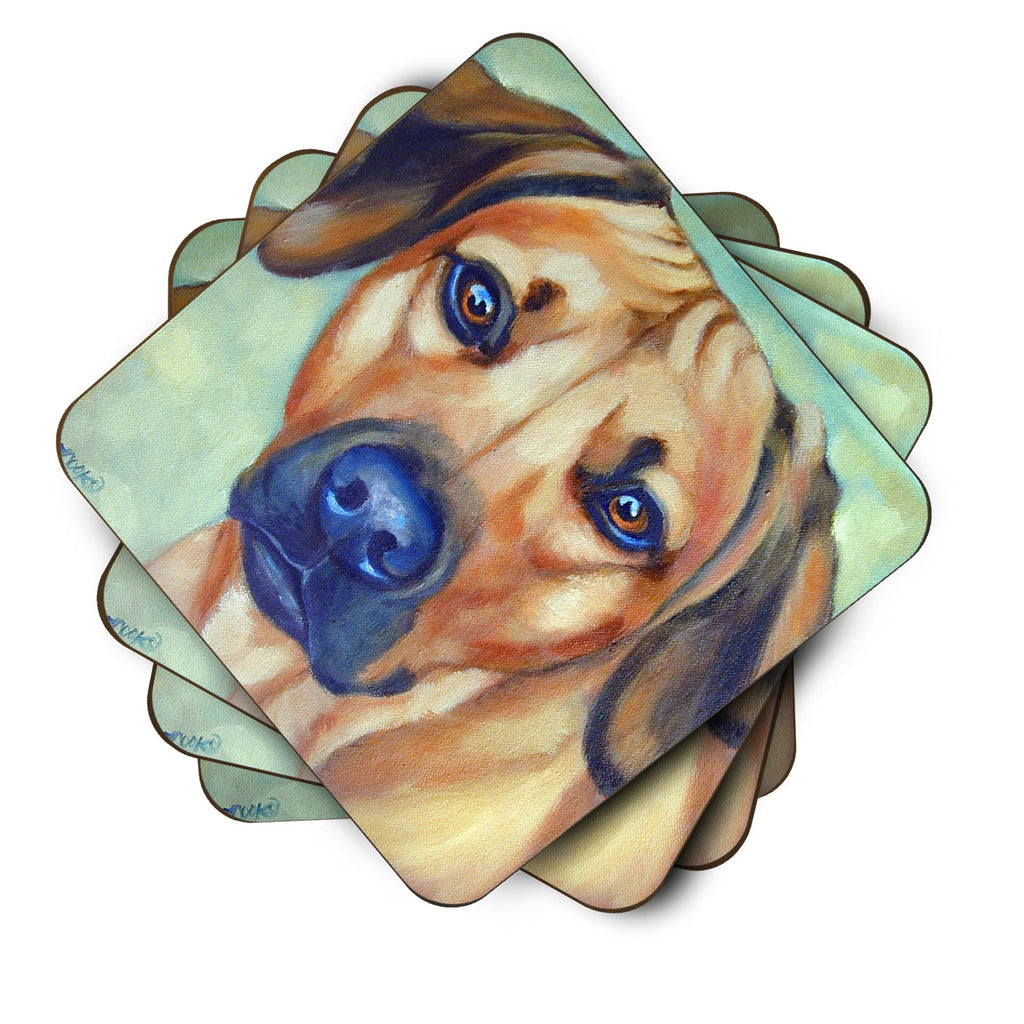 Rhodesian Ridgeback Foam Coasters Set of 4 Cup Coasters for Indoor Outdoor, Tabletop Protection, Anti Slip, Mouse pad Material