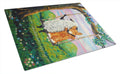 Corgi With Sheep Love Grows Cutting Board Tempered Glass Kitchen Cutting Surface, Heat Resistant Chopping, Non-Slip Feet, Food Prep & Serving