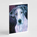 Curious Great Dane Greeting Cards Pack of 8 Blank Cards with Envelopes Whimsical A7 Size 5x7