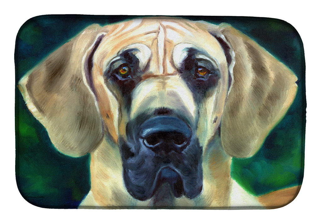 Great Dane Lookin at you Dish Drying Mat Absorbent Dish Drying Mat Pad for Kitchen Counter Dish Drainer Mat for Countertop, 14 x 21", Multicolor