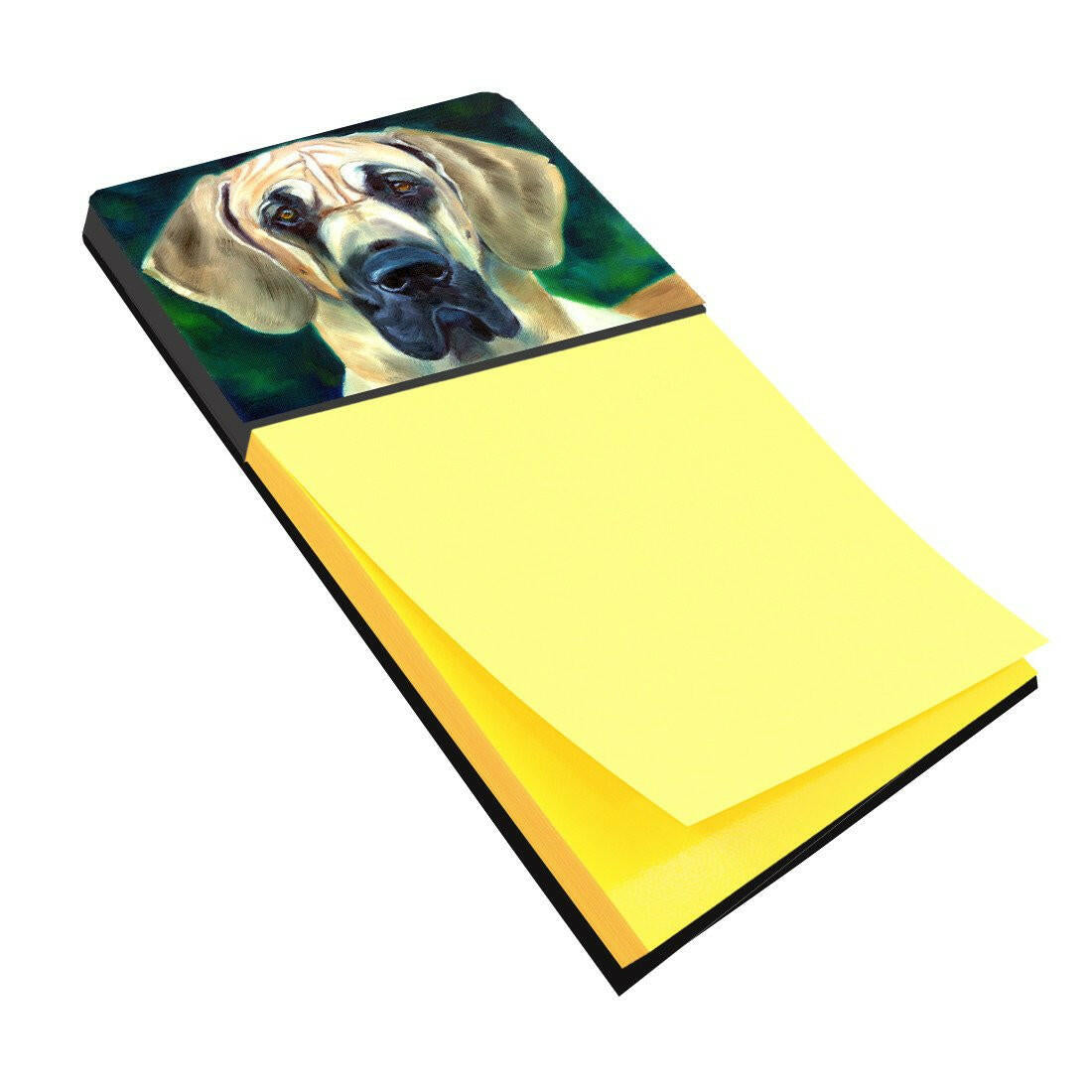 Great Dane Lookin at you Watercolor Sticky Note Holder Refillable Dispenser Desk Accessory 3x3 Pad Gift