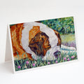 Saint Bernard Naptime Greeting Cards Pack of 8 Blank Cards with Envelopes Whimsical A7 Size 5x7