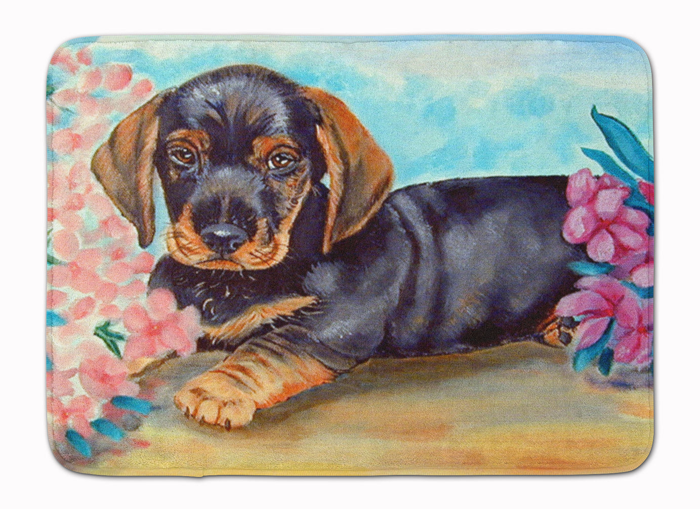 Dachshund Memory Foam Kitchen Mat Machine Washable Anti-Fatigue Cushion Comfort Bath or Kitchen Rug