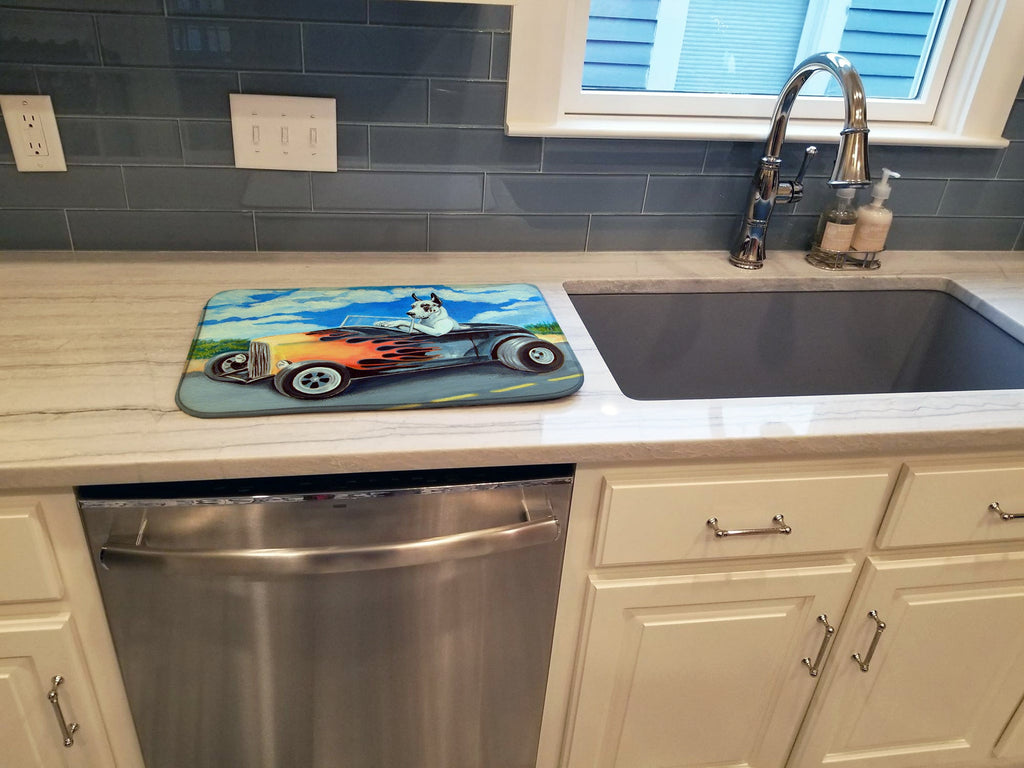 Great Dane Dish Drying Mat Absorbent Dish Drying Mat Pad for Kitchen Counter Dish Drainer Mat for Countertop, 14 x 21", Multicolor