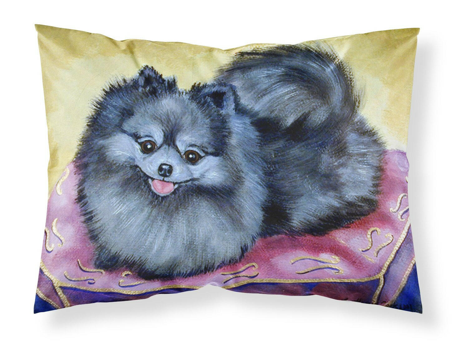 Pomeranian Standard Pillowcase Lightweight Super Soft Easy Care Decorative Artwork Pillowcase, Standard