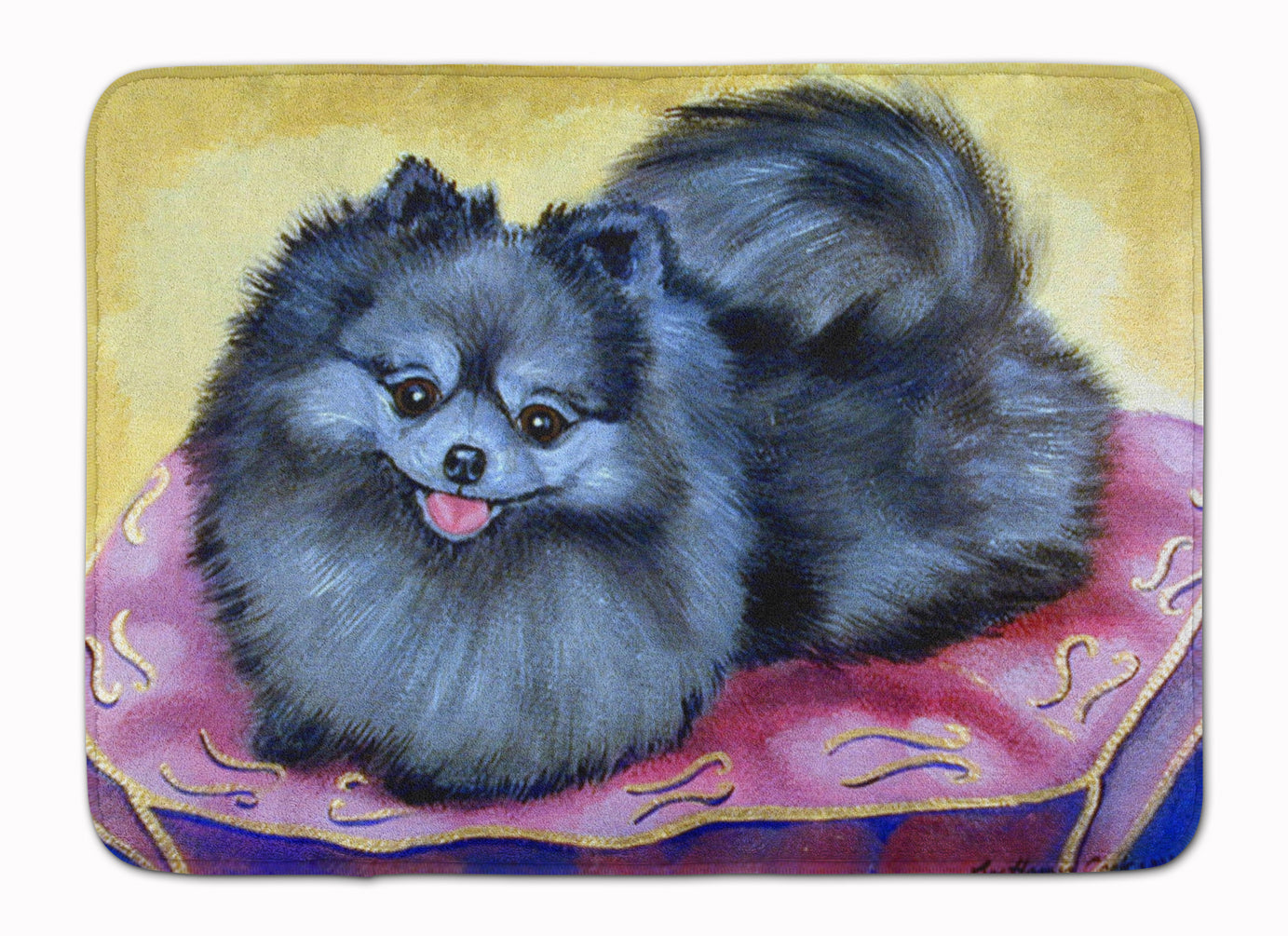 Pomeranian Memory Foam Kitchen Mat Machine Washable Anti-Fatigue Cushion Comfort Bath or Kitchen Rug