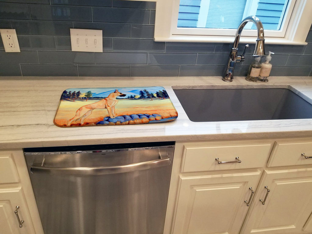 Great Dane Dish Drying Mat Absorbent Dish Drying Mat Pad for Kitchen Counter Dish Drainer Mat for Countertop, 14 x 21", Multicolor