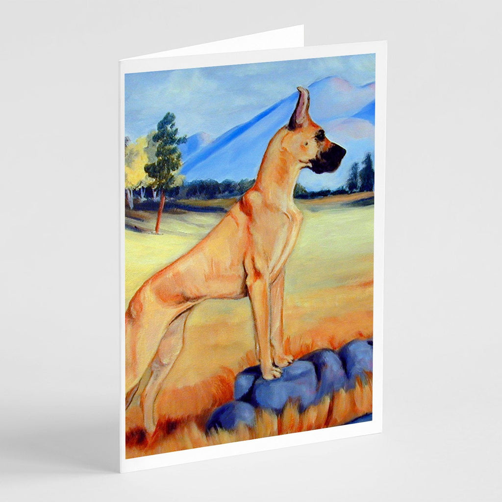 Great Dane Greeting Cards Pack of 8 Blank Cards with Envelopes Whimsical A7 Size 5x7