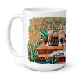 Chinese Crested  Ceramic Coffee Mug 15 oz Decorative Large C Handle Mug Cup for Tea, Cocoa Hot Chocolate