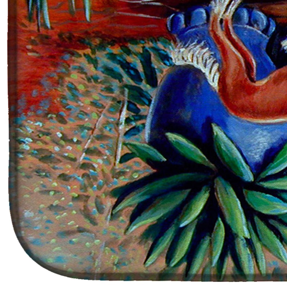 Chinese Crested  Dish Drying Mat Absorbent Dish Drying Mat Pad for Kitchen Counter Dish Drainer Mat for Countertop, 14 x 21", Multicolor