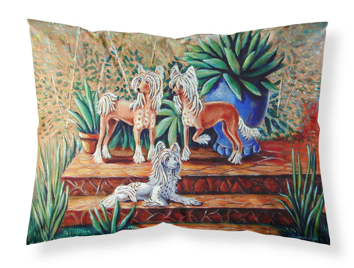 Chinese Crested  Standard Pillowcase Lightweight Super Soft Easy Care Decorative Artwork Pillowcase, Standard
