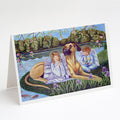 Angels with Great Dane Greeting Cards Pack of 8 Blank Cards with Envelopes Whimsical A7 Size 5x7
