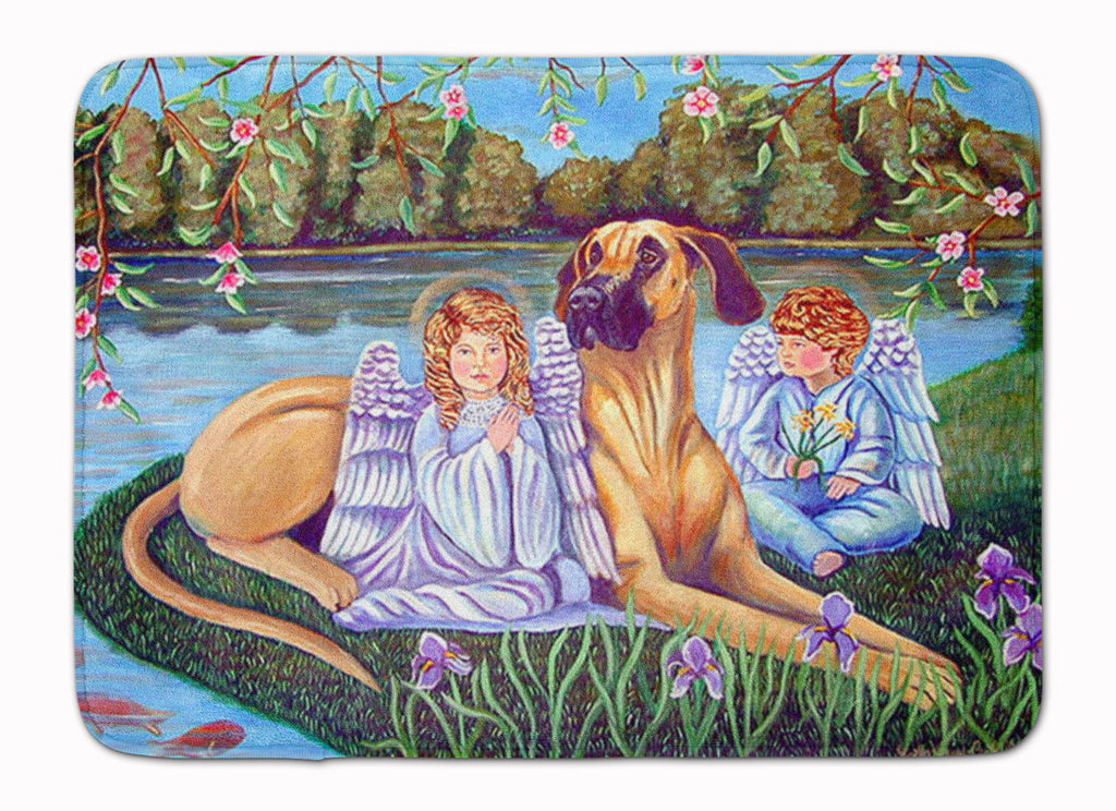 Angels with Great Dane Memory Foam Kitchen Mat Machine Washable Anti-Fatigue Cushion Comfort Bath or Kitchen Rug