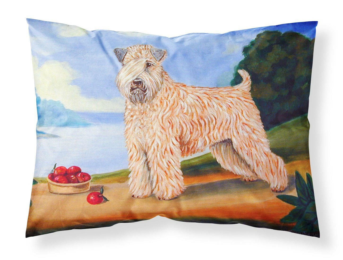 Wheaten Terrier Soft Coated Standard Pillowcase Lightweight Super Soft Easy Care Decorative Artwork Pillowcase, Standard