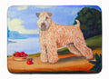 Wheaten Terrier Soft Coated Memory Foam Kitchen Mat Machine Washable Anti-Fatigue Cushion Comfort Bath or Kitchen Rug
