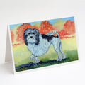 Lowchen Greeting Cards Pack of 8 Blank Cards with Envelopes Whimsical A7 Size 5x7