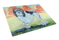 Lowchen Cutting Board Tempered Glass Kitchen Cutting Surface, Heat Resistant Chopping, Non-Slip Feet, Food Prep & Serving