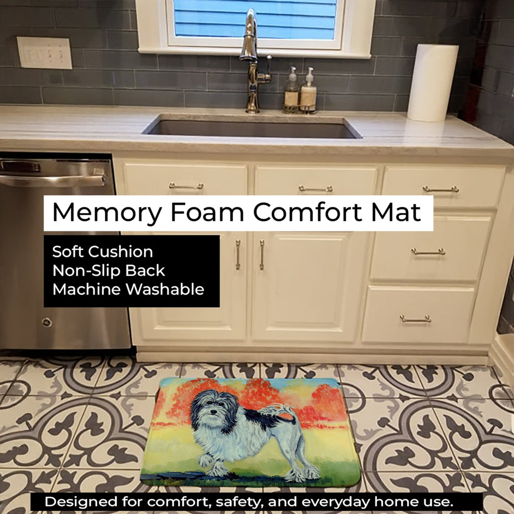 Lowchen Memory Foam Kitchen Mat Machine Washable Anti-Fatigue Cushion Comfort Bath or Kitchen Rug