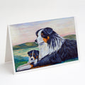 Australian Shepherd Greeting Cards Pack of 8 Blank Cards with Envelopes Whimsical A7 Size 5x7