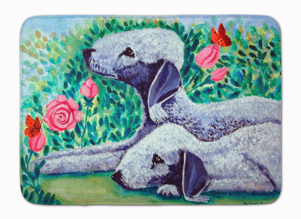 Bedlington Terrier Memory Foam Kitchen Mat Machine Washable Anti-Fatigue Cushion Comfort Bath or Kitchen Rug