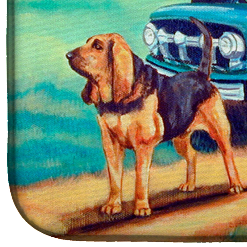 Bloodhound Dish Drying Mat Absorbent Dish Drying Mat Pad for Kitchen Counter Dish Drainer Mat for Countertop, 14 x 21", Multicolor