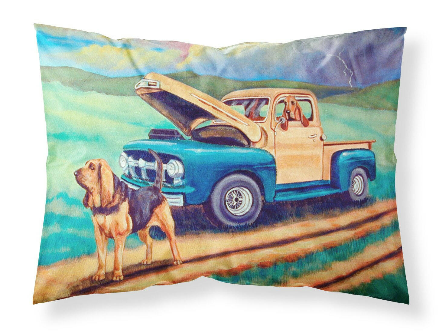 Bloodhound Standard Pillowcase Lightweight Super Soft Easy Care Decorative Artwork Pillowcase, Standard