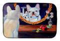 French Bulldog Dish Drying Mat Absorbent Dish Drying Mat Pad for Kitchen Counter Dish Drainer Mat for Countertop, 14 x 21", Multicolor