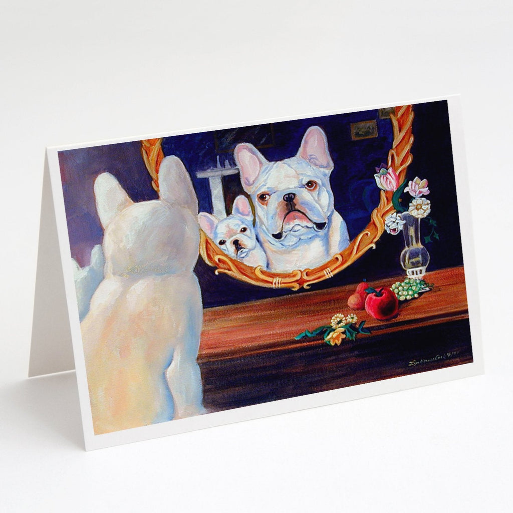 French Bulldog Greeting Cards Pack of 8 Blank Cards with Envelopes Whimsical A7 Size 5x7