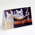 French Bulldog Greeting Cards Pack of 8 Blank Cards with Envelopes Whimsical A7 Size 5x7