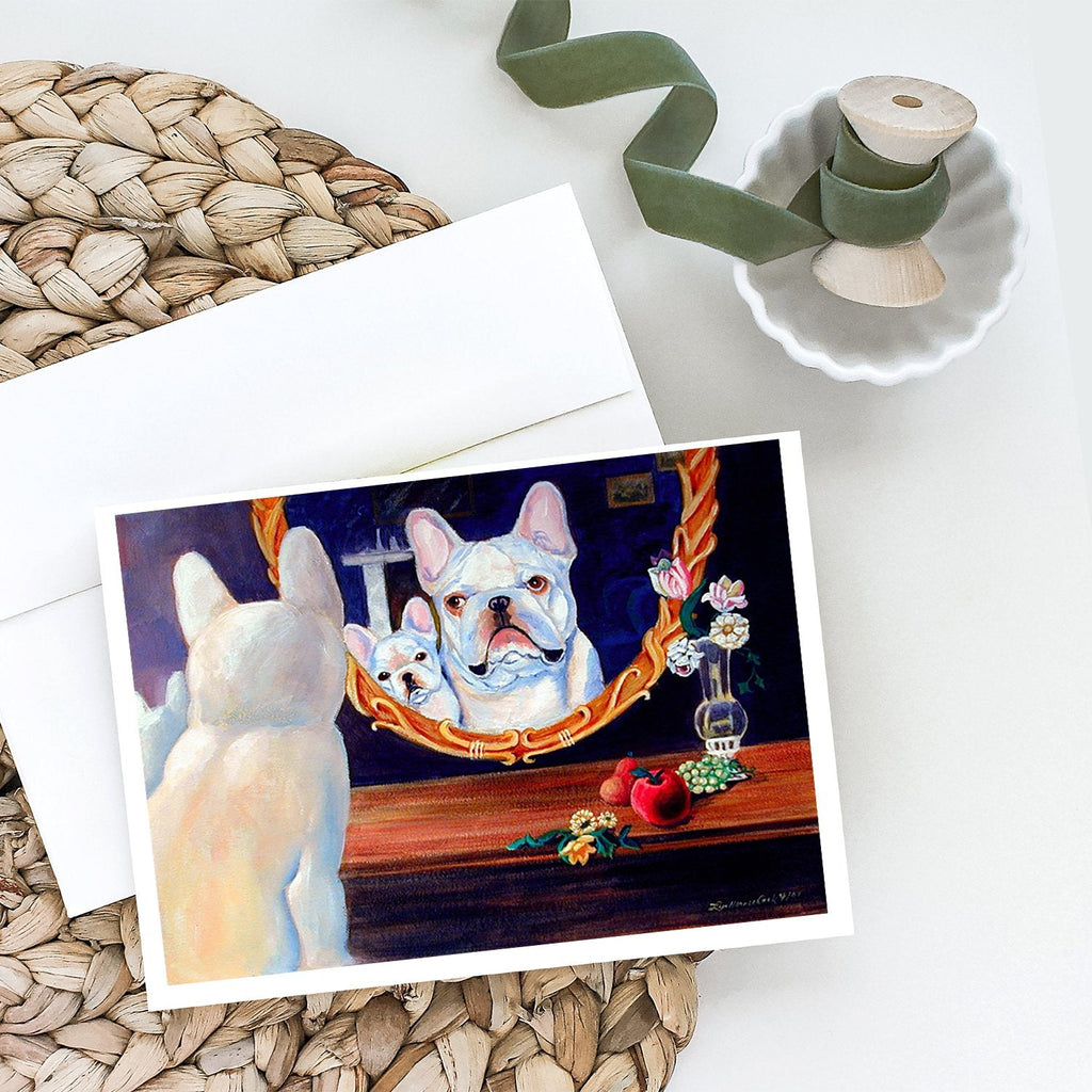 French Bulldog Greeting Cards Pack of 8 Blank Cards with Envelopes Whimsical A7 Size 5x7