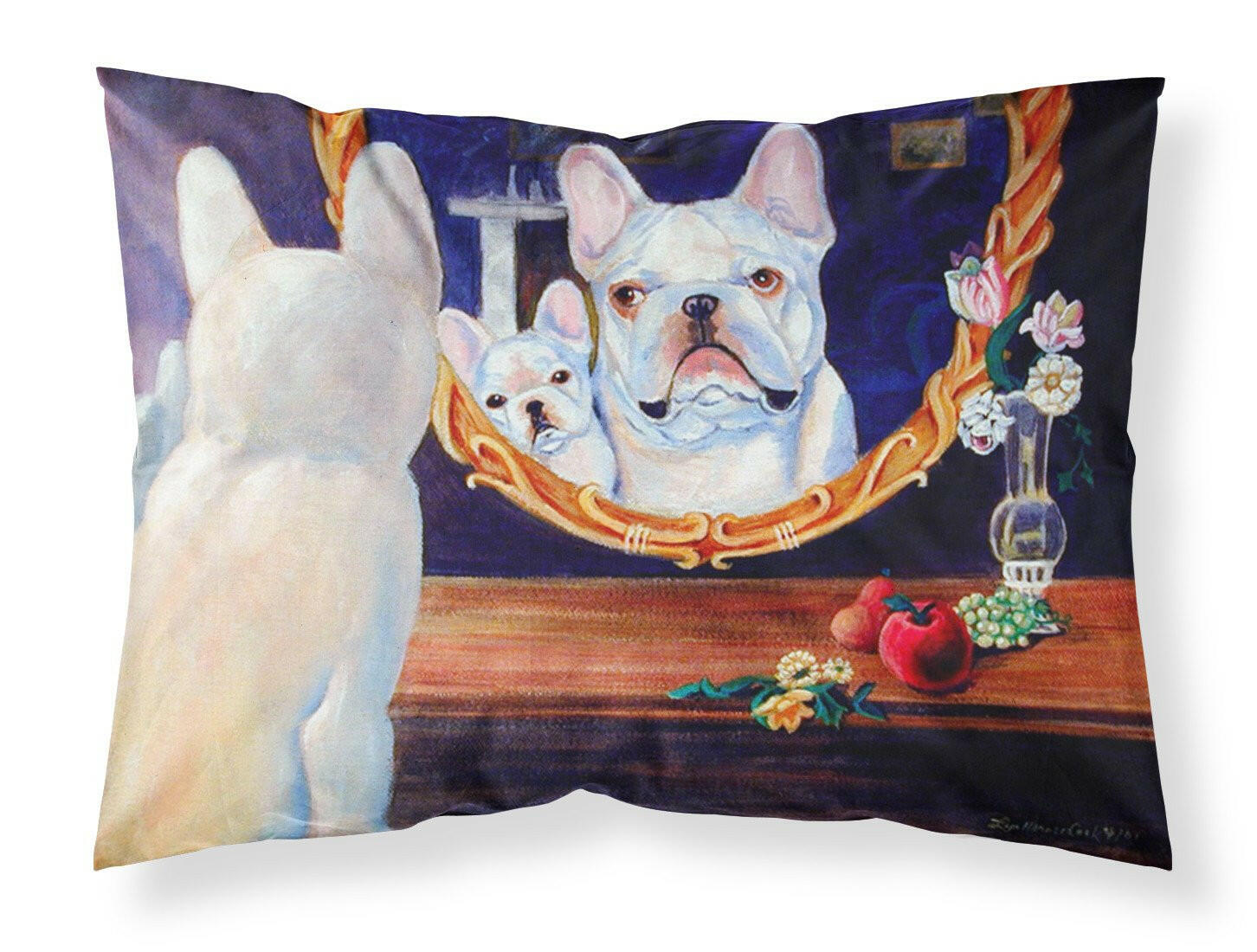 French Bulldog Standard Pillowcase Lightweight Super Soft Easy Care Decorative Artwork Pillowcase, Standard