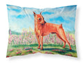 Min Pin Standard Pillowcase Lightweight Super Soft Easy Care Decorative Artwork Pillowcase, Standard