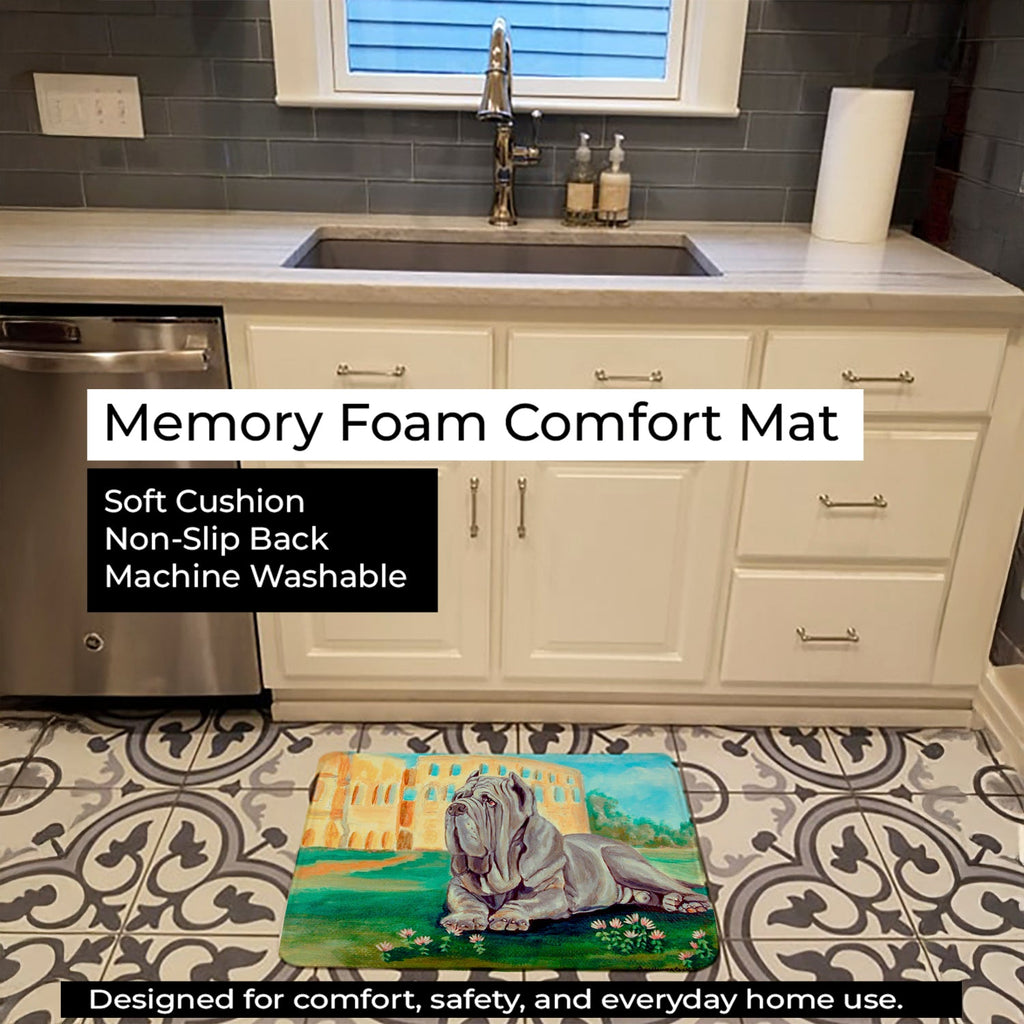 Neapolitan Mastiff Memory Foam Kitchen Mat Machine Washable Anti-Fatigue Cushion Comfort Bath or Kitchen Rug