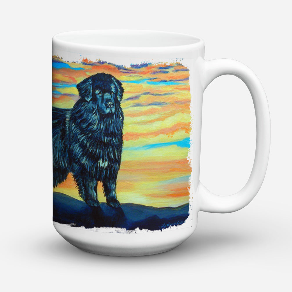 Newfoundland Ceramic Coffee Mug 15 oz Decorative Large C Handle Mug Cup for Tea, Cocoa Hot Chocolate