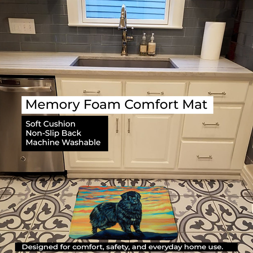 Newfoundland Memory Foam Kitchen Mat Machine Washable Anti-Fatigue Cushion Comfort Bath or Kitchen Rug