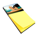 Norwich Terrier Watercolor Sticky Note Holder Refillable Dispenser Desk Accessory 3x3 Pad Gift