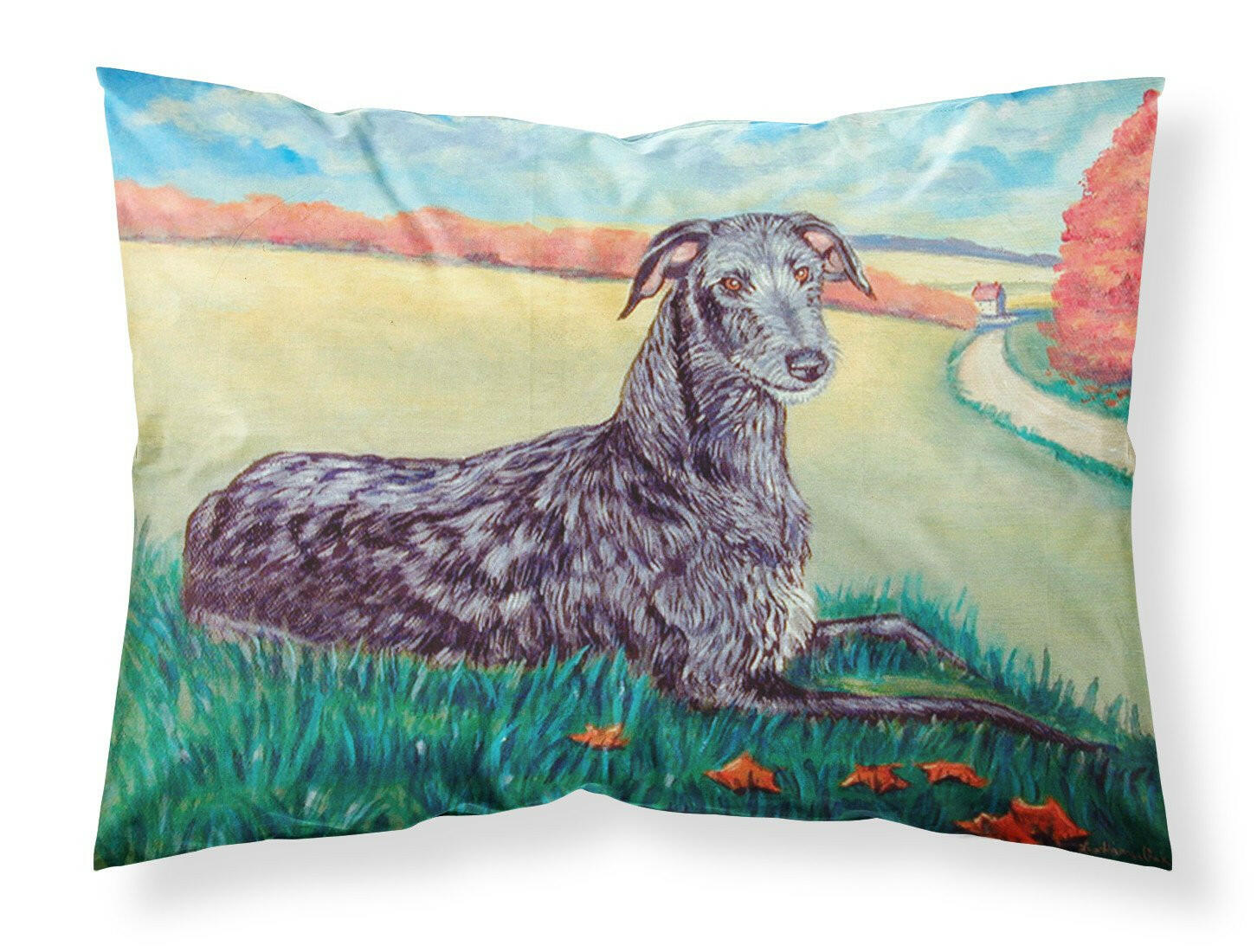 Scottish Deerhound Standard Pillowcase Lightweight Super Soft Easy Care Decorative Artwork Pillowcase, Standard