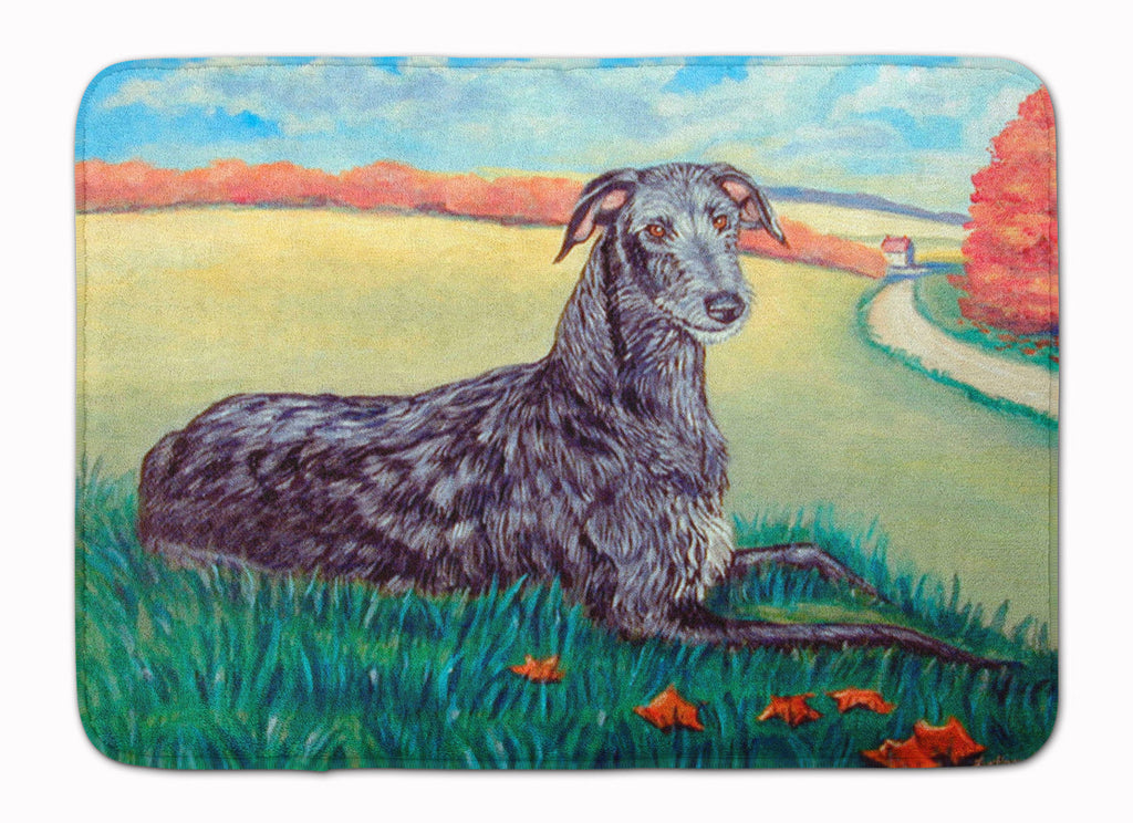 Scottish Deerhound Memory Foam Kitchen Mat Machine Washable Anti-Fatigue Cushion Comfort Bath or Kitchen Rug