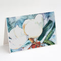 Flower - Magnolia Greeting Cards Pack of 8 Blank Cards with Envelopes Whimsical A7 Size 5x7
