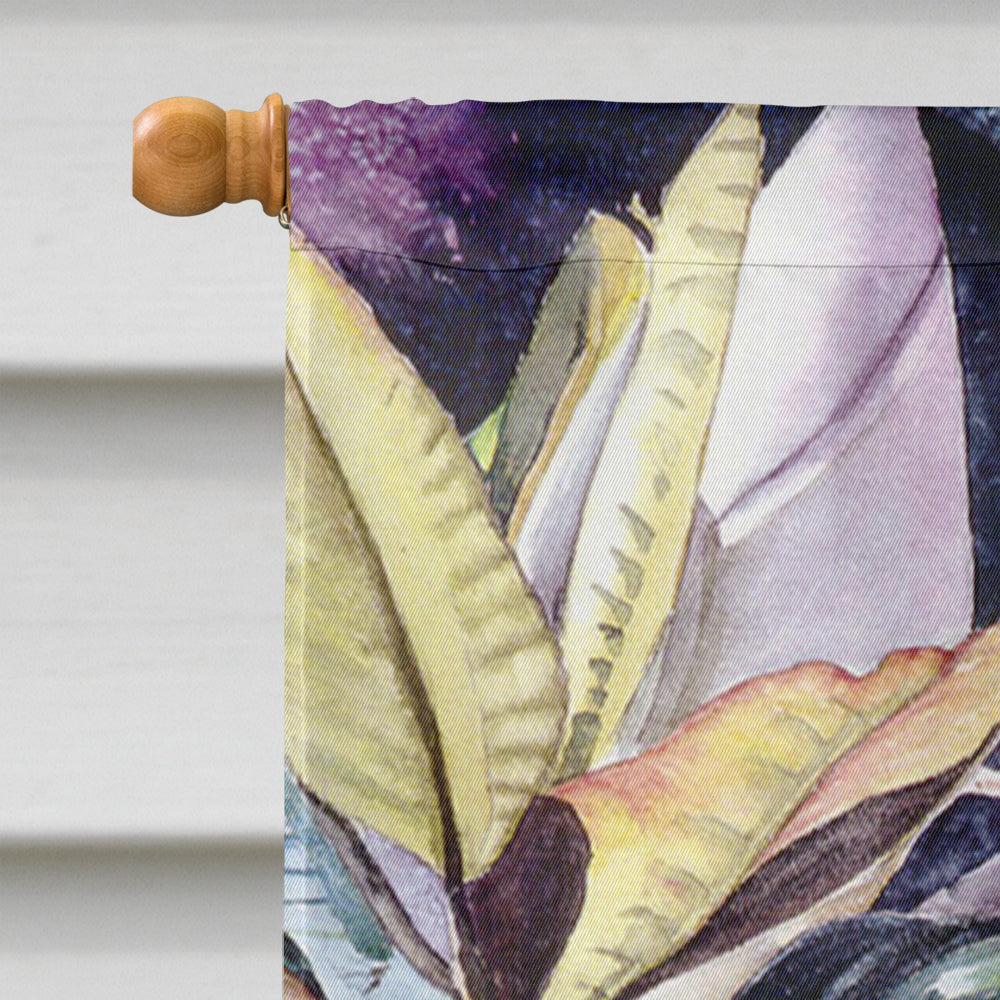 Flower - Magnolia House Flag 28x40 Porch Sleeve Pole Decorative Outside Yard Banner Artwork Wall Hanging, Polyester