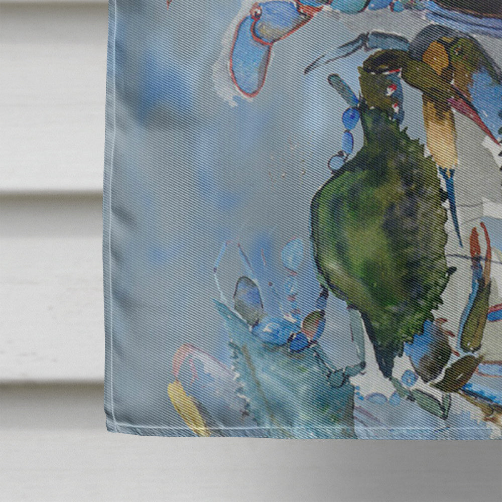 Crab House Flag 28x40 Porch Sleeve Pole Decorative Outside Yard Banner Artwork Wall Hanging, Polyester