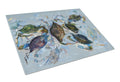 Crab Cutting Board Tempered Glass Kitchen Cutting Surface, Heat Resistant Chopping, Non-Slip Feet, Food Prep & Serving