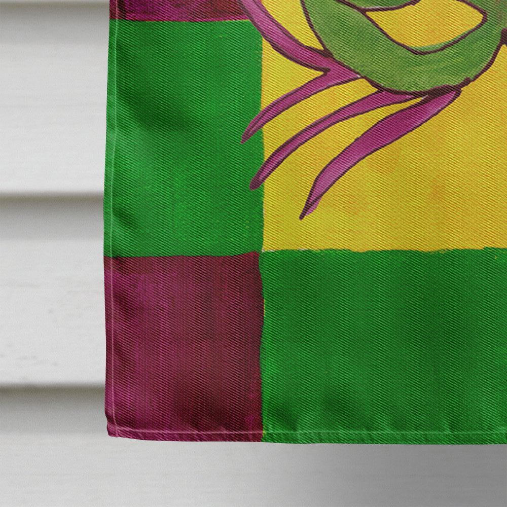 Mardi Gras Mask House Flag 28x40 Porch Sleeve Pole Decorative Outside Yard Banner Artwork Wall Hanging, Polyester