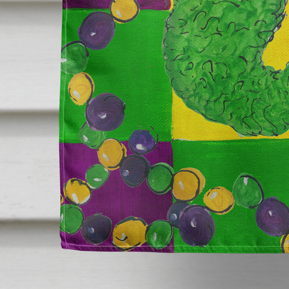Mardi Gras Mermaid House Flag 28x40 Porch Sleeve Pole Decorative Outside Yard Banner Artwork Wall Hanging, Polyester