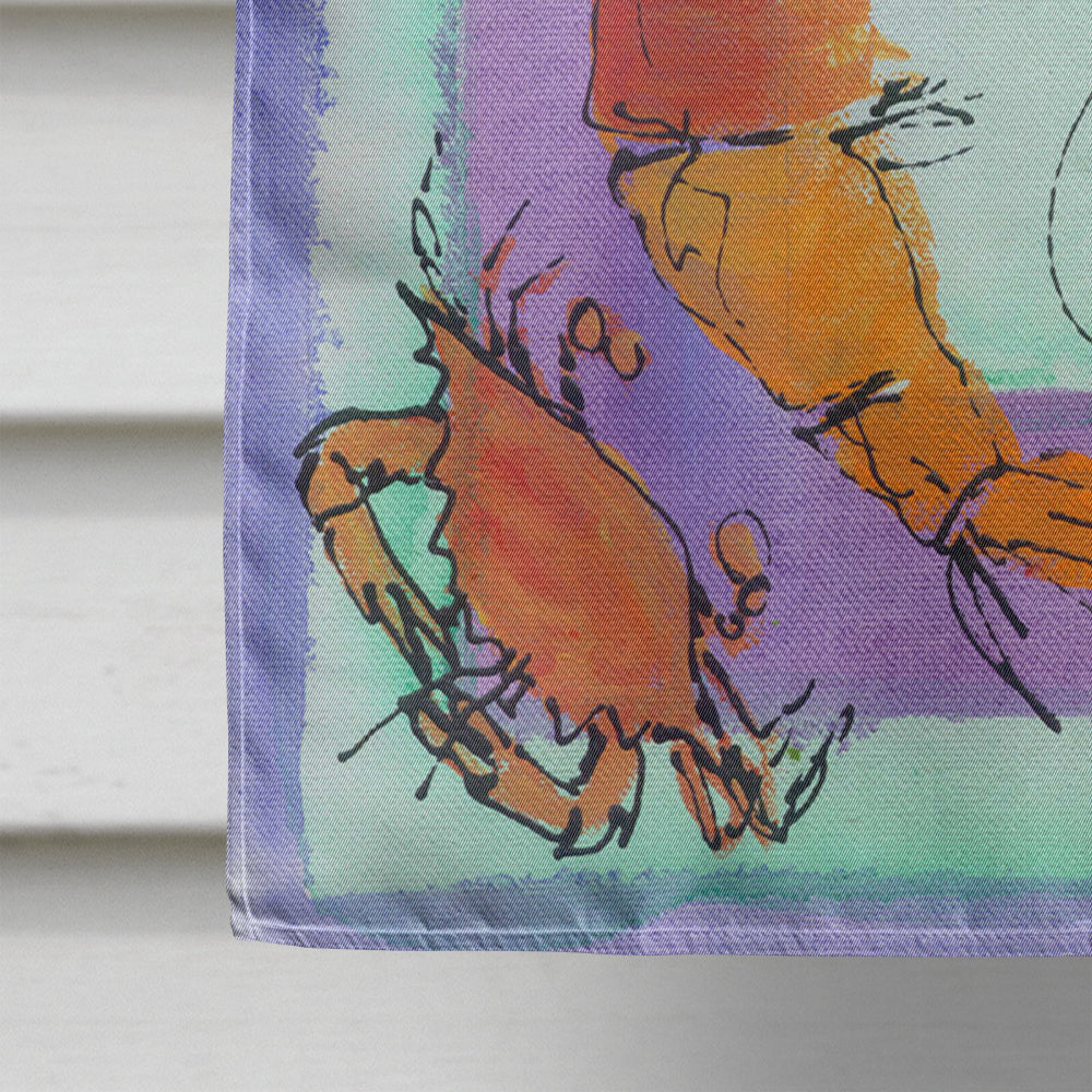 Shrimp and Crab House Flag 28x40 Porch Sleeve Pole Decorative Outside Yard Banner Artwork Wall Hanging, Polyester