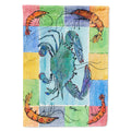 Crab House Flag 28x40 Porch Sleeve Pole Decorative Outside Yard Banner Artwork Wall Hanging, Polyester