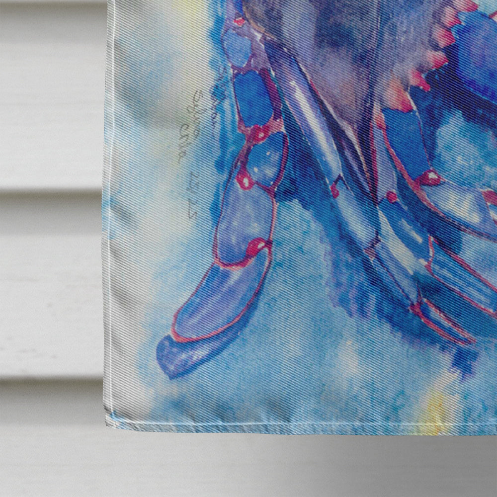 Crab   House Flag 28x40 Porch Sleeve Pole Decorative Outside Yard Banner Artwork Wall Hanging, Polyester
