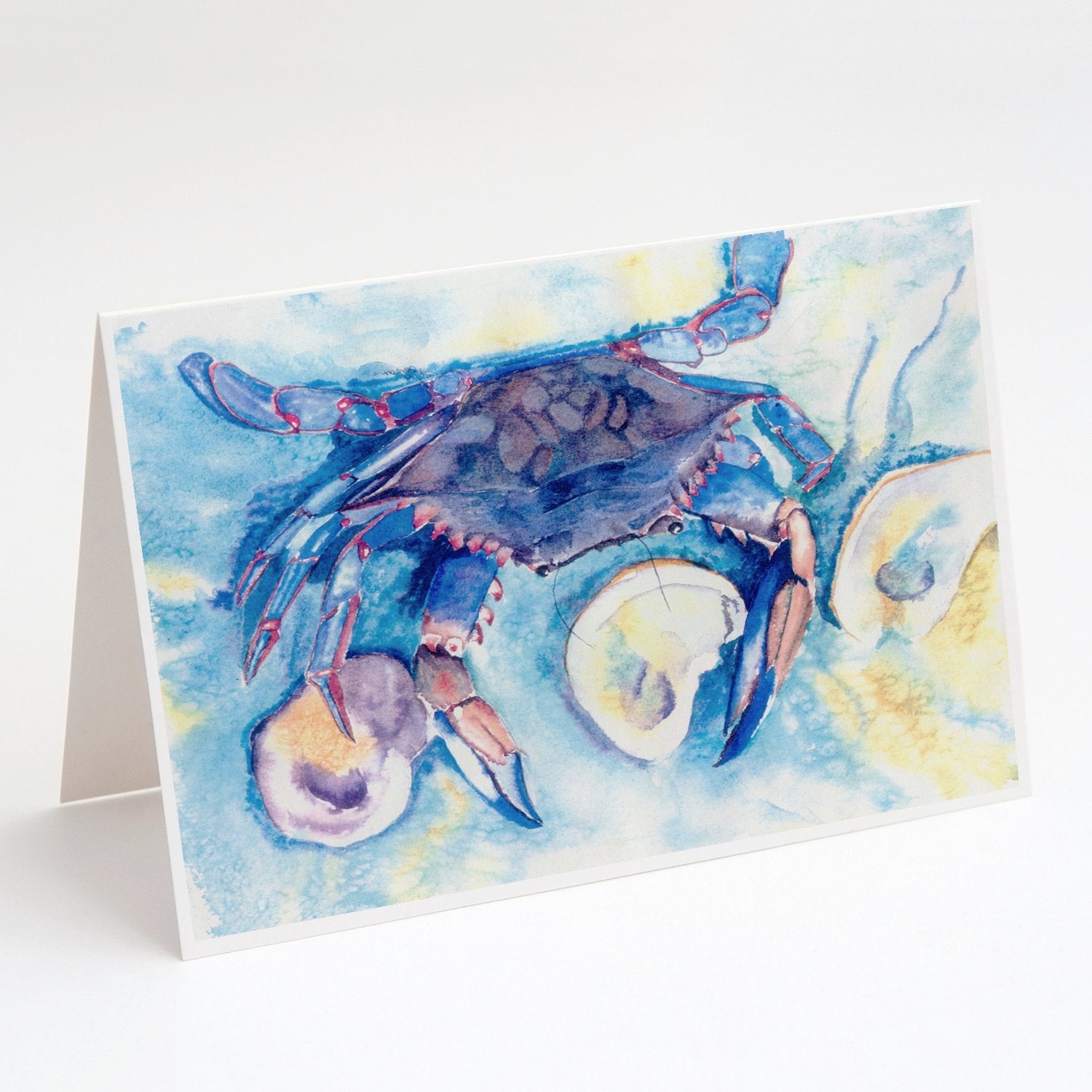 Crab   Greeting Cards Pack of 8 Blank Cards with Envelopes Whimsical A7 Size 5x7