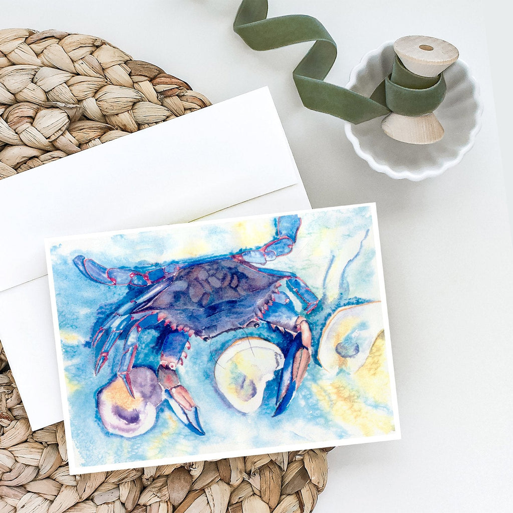 Crab   Greeting Cards Pack of 8 Blank Cards with Envelopes Whimsical A7 Size 5x7